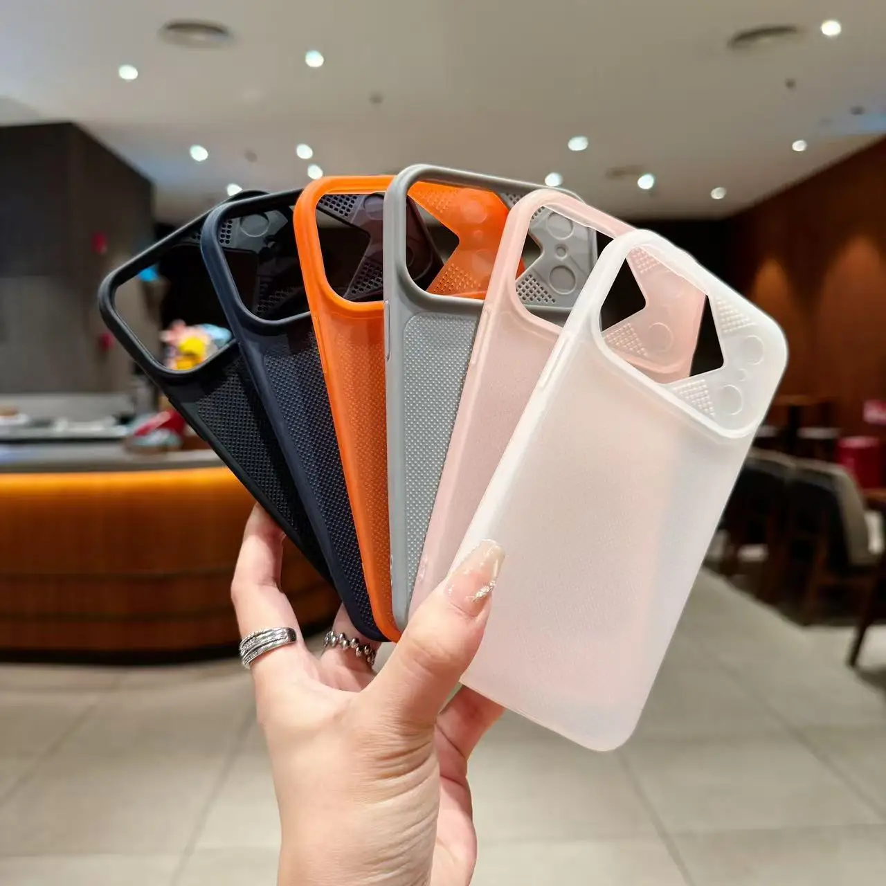 Simple Large Window Wave Point Heat Dissipation Phone Case For iPhone 17 16 15 14 13 Pro Max Mecha Design Style Shockproof Cover
Simple Large Window Wave Point Heat Dissipation Phone Case For iPhone 17 16 15 14 13 Pro Max Mecha Design Style Shockproof Cover