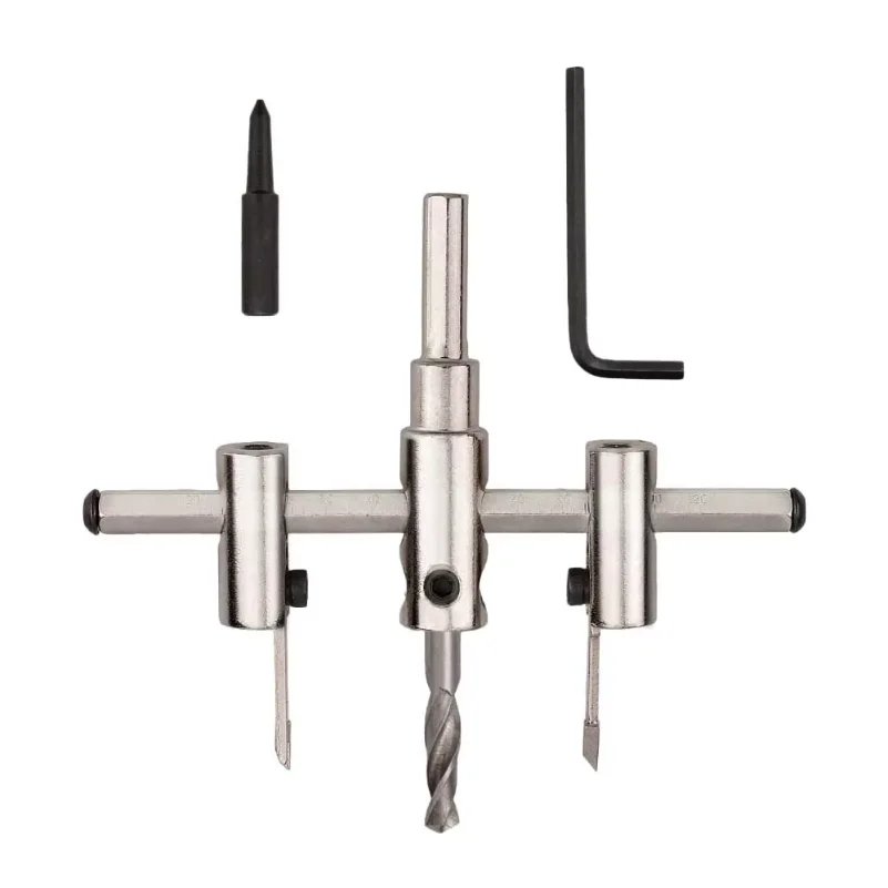 Nickel Plated Aircraft Hole Opener 120/200/300mm Household DIY Adjustable Integrated Ceiling Woodworking Hole Expanding Drill
Nickel Plated Aircraft Hole Opener 120/200/300mm Household DIY Adjustable Integrated Ceiling Woodworking Hole Expanding Drill