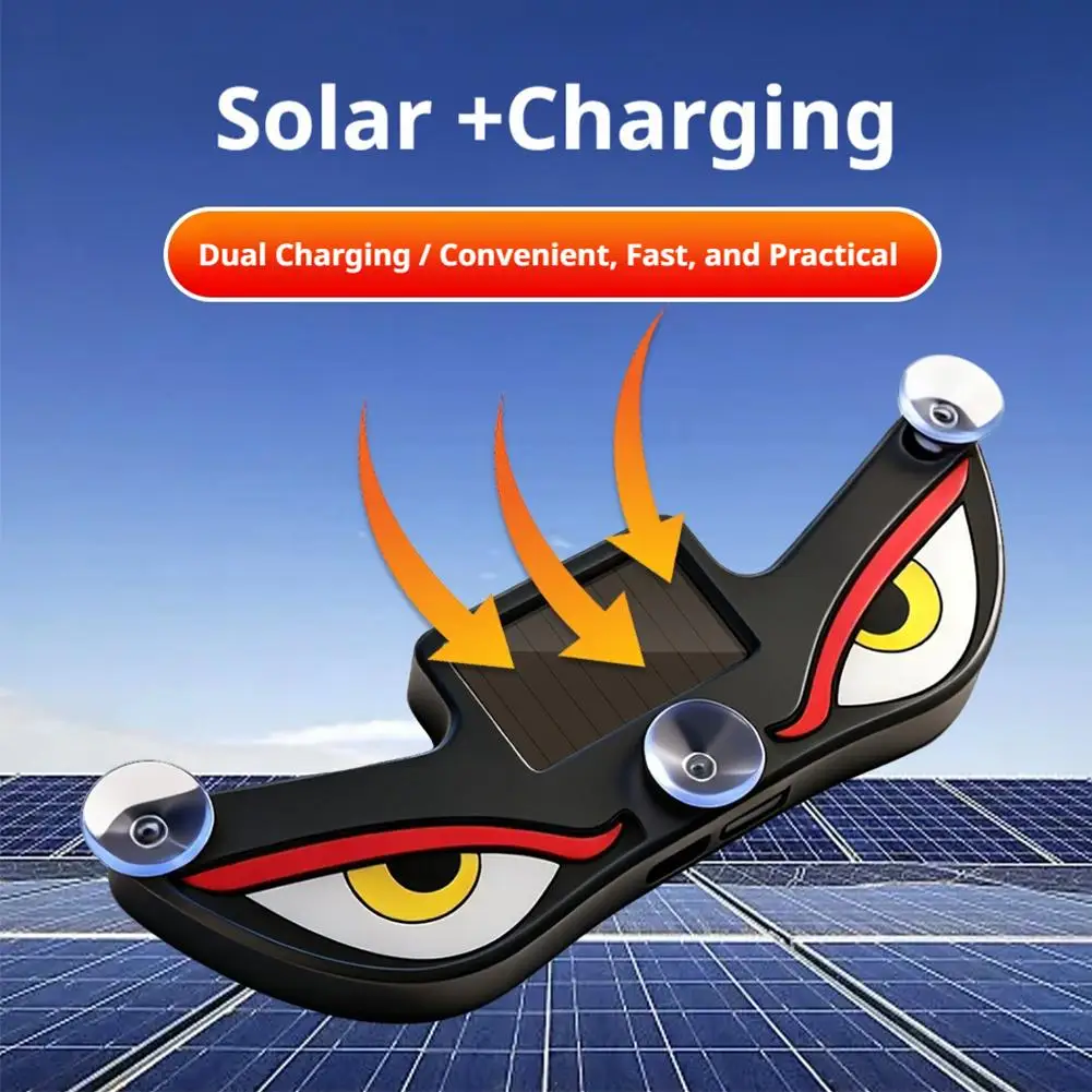 Demon's Eye Car Neon Light Solar Powered Wireless Blinking Moving LED Light Suction Cup USB Rechargeable Ambience Lamp Decor
Demon's Eye Car Neon Light Solar Powered Wireless Blinking Moving LED Light Suction Cup USB Rechargeable Ambience Lamp Decor