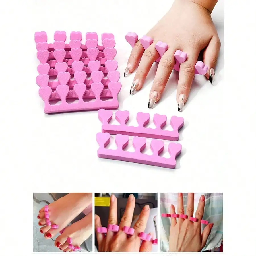 5Pcs Multicolor Sponge Toe Separators, Soft Pedicure Tools for Nail Polishing & Press On Nail Art
5Pcs Multicolor Sponge Toe Separators, Soft Pedicure Tools for Nail Polishing & Press On Nail Art