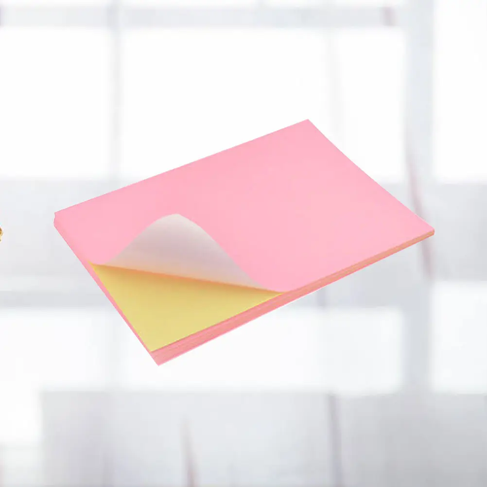 50Pcs A4 Colorful Label Paper Self-Adhesive Printing Paper Blank Stickers for Classification Mark Filing Office School
50Pcs A4 Colorful Label Paper Self-Adhesive Printing Paper Blank Stickers for Classification Mark Filing Office School
