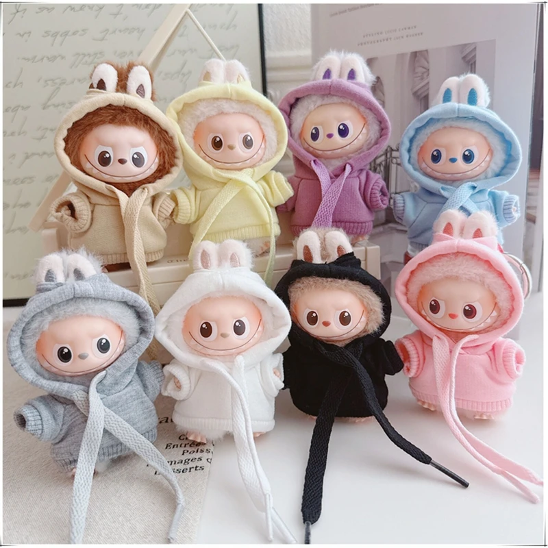 Mini Labubu Clothing Hoodie For 10.5cm Labubu V4 The Monsters Pin for Love Series Doll Clothes Outfit Accessories Collect Gift
Mini Labubu Clothing Hoodie For 10.5cm Labubu V4 The Monsters Pin for Love Series Doll Clothes Outfit Accessories Collect Gift