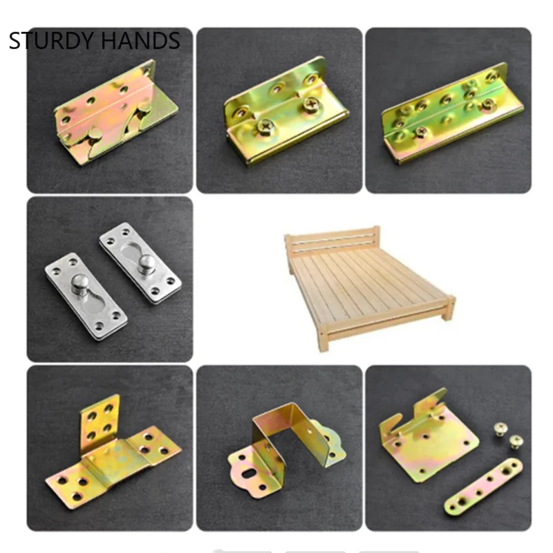 4pair Metal Bed Bracket Hinge Fastener Wood Board Connector for Bed Fixed Corner Bed Beam Support Furniture Hardware Fittings
4pair Metal Bed Bracket Hinge Fastener Wood Board Connector for Bed Fixed Corner Bed Beam Support Furniture Hardware Fittings