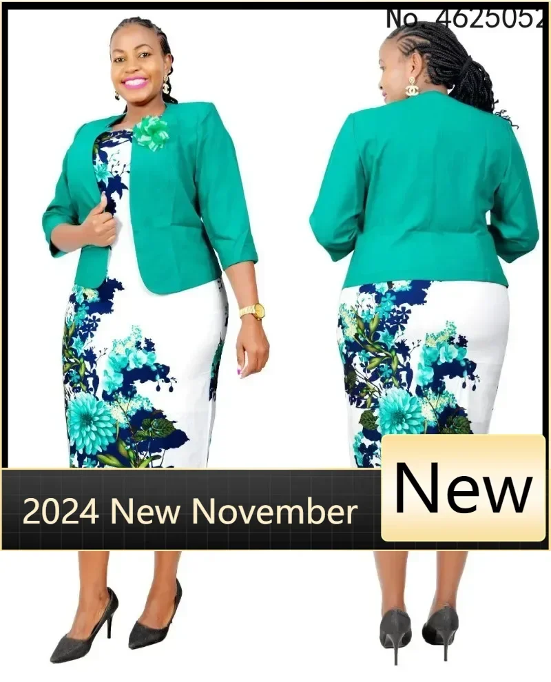 Customized 2025 Hot Sale African Turkey Style Plus Size Printed Coat And Dress Suit For Women
Customized 2025 Hot Sale African Turkey Style Plus Size Printed Coat And Dress Suit For Women