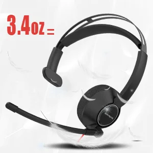 S4afc1ae08b594becbd838169eaf2a92cw BINNUNE Business Headsets Wired Work Headphones for Laptop PC Computer with Noise Cancelling Mic for Zoom Office Conference