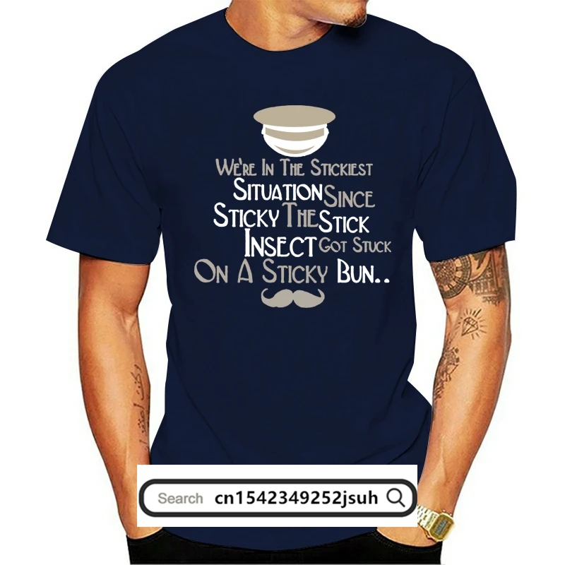 Men Tshirt Sticky Situation Blackadder Quote T Shirt Classic T Shirt Printed T-Shirt Tees Top
Men Tshirt Sticky Situation Blackadder Quote T Shirt Classic T Shirt Printed T-Shirt Tees Top