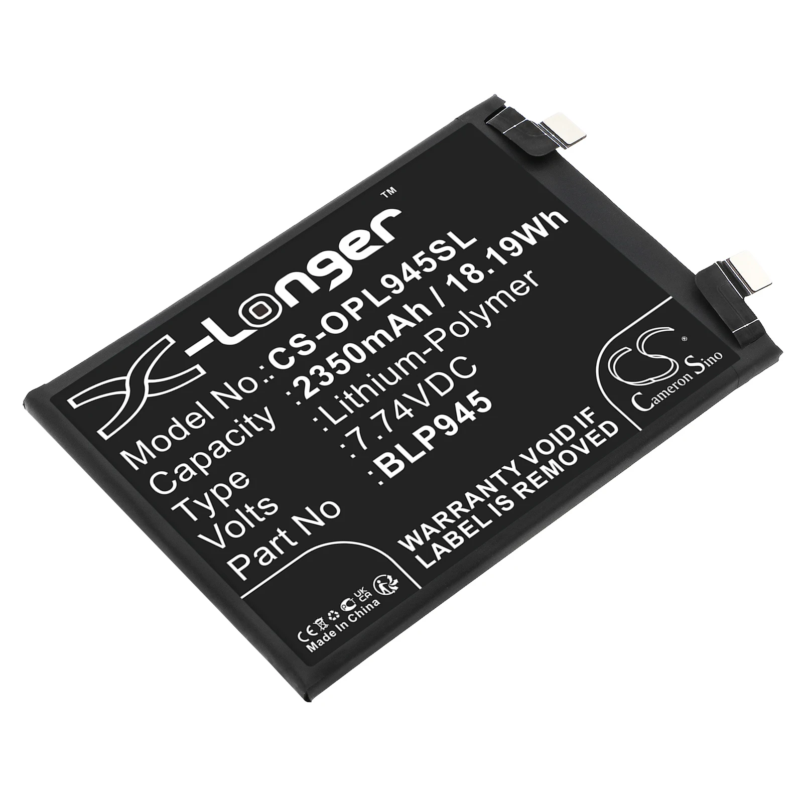 For Oneplus 10T 5G, ACE Pro, Ace Pro 5G, CPH2413, CPH2415, CPH2417, CPH2419, PGP110 BLP945 2350mAh / 18.19Wh Notebook, Laptop
For Oneplus 10T 5G, ACE Pro, Ace Pro 5G, CPH2413, CPH2415, CPH2417, CPH2419, PGP110 BLP945 2350mAh / 18.19Wh Notebook, Laptop