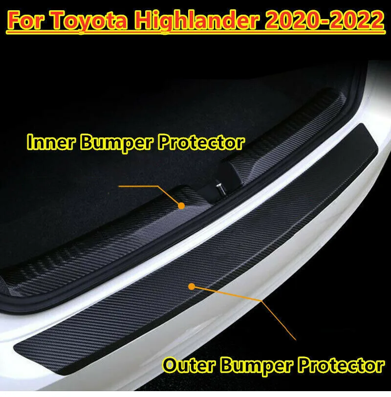 2X Car PU Rear Bumper Protector Plate Cover Trim For Toyota Highlander 2020-2022
2X Car PU Rear Bumper Protector Plate Cover Trim For Toyota Highlander 2020-2022