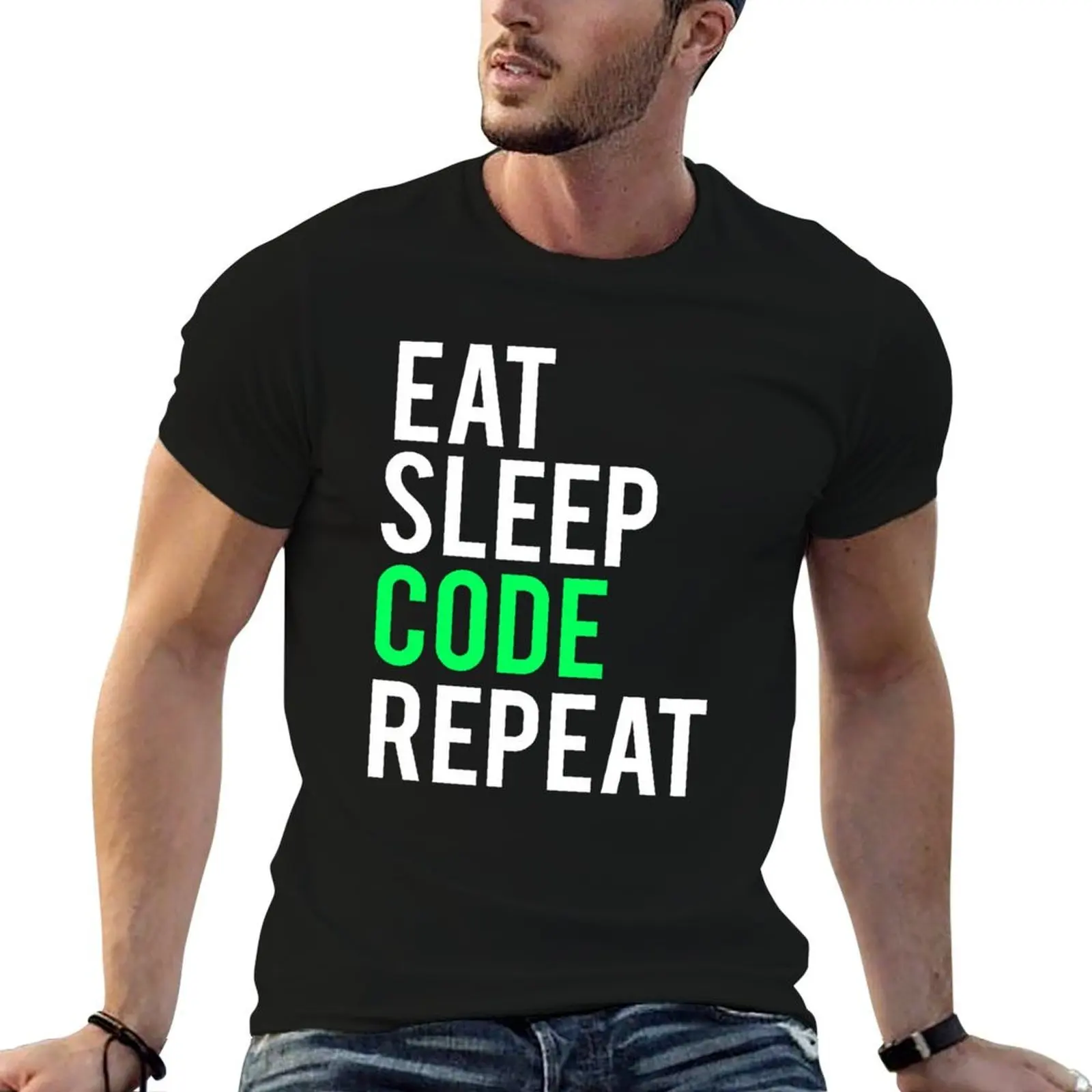 Eat Sleep Code Repeat T-Shirt man t shirts cotton mens graphic t shirts printed t shirts for man T-shirt
Eat Sleep Code Repeat T-Shirt man t shirts cotton mens graphic t shirts printed t shirts for man T-shirt