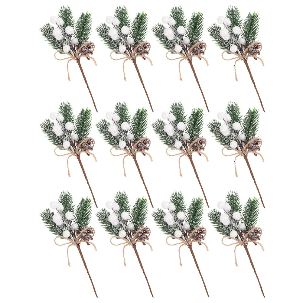 12Pcs Artificial Flower Branches Simulation Pine Decor for Christmas Festival Decor DIY Photo Setting Stage Prop Xmas Ornament
12Pcs Artificial Flower Branches Simulation Pine Decor for Christmas Festival Decor DIY Photo Setting Stage Prop Xmas Ornament