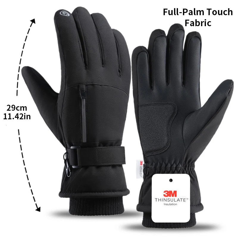 Winter Waterproof Touchscreen Ski Gloves Men Women Warm Thermal Gloves with Pocket for Running Hiking Cycling Work Outdoor Snow
Winter Waterproof Touchscreen Ski Gloves Men Women Warm Thermal Gloves with Pocket for Running Hiking Cycling Work Outdoor Snow