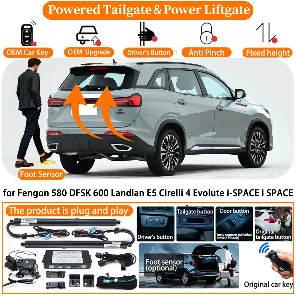 Powered Tailgate Electric Tail Gate Lifting Control Lifting for Fengon 580 DFSK 600 Landian E5 Cirelli 4 Evolute i-SPACE i SPACE
Powered Tailgate Electric Tail Gate Lifting Control Lifting for Fengon 580 DFSK 600 Landian E5 Cirelli 4 Evolute i-SPACE i SPACE