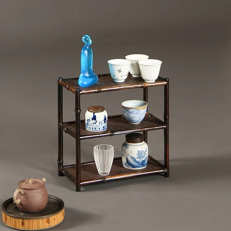Meilu Bamboo Tea Shelf, Zen Style Curio Display Rack, Bamboo Organizer for Tea Set Storage, Wall or Tabletop for Home
Meilu Bamboo Tea Shelf, Zen Style Curio Display Rack, Bamboo Organizer for Tea Set Storage, Wall or Tabletop for Home