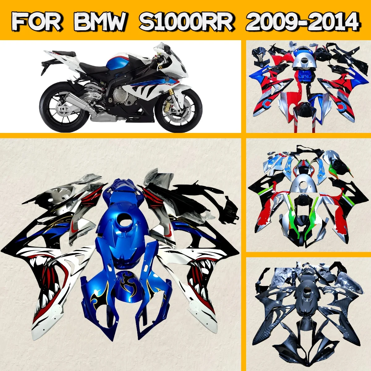 Fairings for 2009-2014 BMW S1000RR New Injection Molded Full Fairing Kit Bodywork White Black 09-14 S 1000RR
Fairings for 2009-2014 BMW S1000RR New Injection Molded Full Fairing Kit Bodywork White Black 09-14 S 1000RR