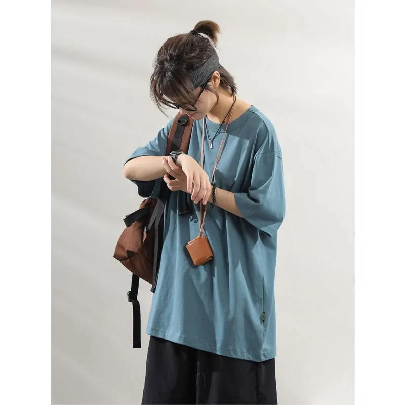 Japanese Sle Pure Cotton round Ne T-irt Loose Basic ort Sve Casual Vintage ex Inner Wear Breathable Youth Trend
Japanese Sle Pure Cotton round Ne T-irt Loose Basic ort Sve Casual Vintage ex Inner Wear Breathable Youth Trend