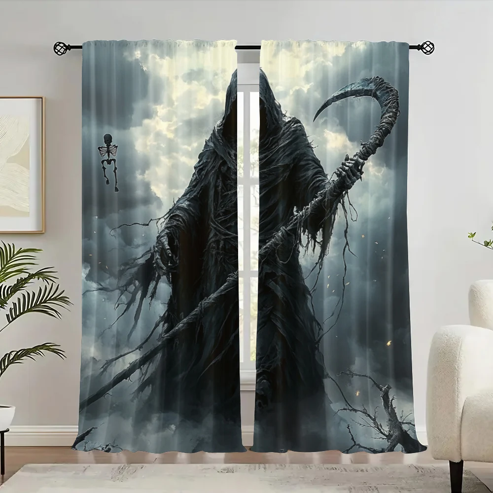 2pc, Curtains Gothic Skull and Scythe Durable 100% Polyester Fabric,Without Electricity Party Decorations for
2pc, Curtains Gothic Skull and Scythe Durable 100% Polyester Fabric,Without Electricity Party Decorations for