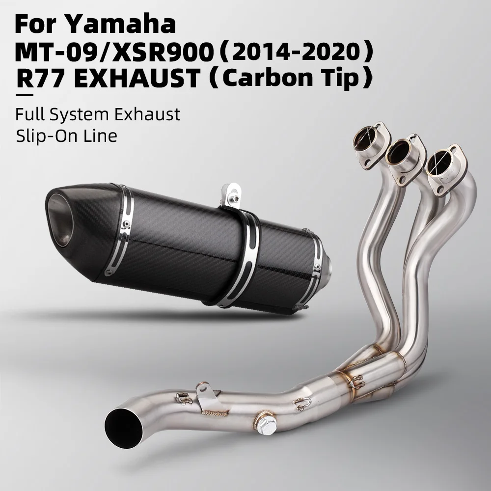 Motorcycle exhaust for MT09 FZ09 XSR900 Racing performance exhaust carbon fiber tail section 51mm exhaust muffler 
Motorcycle exhaust for MT09 FZ09 XSR900 Racing performance exhaust carbon fiber tail section 51mm exhaust muffler