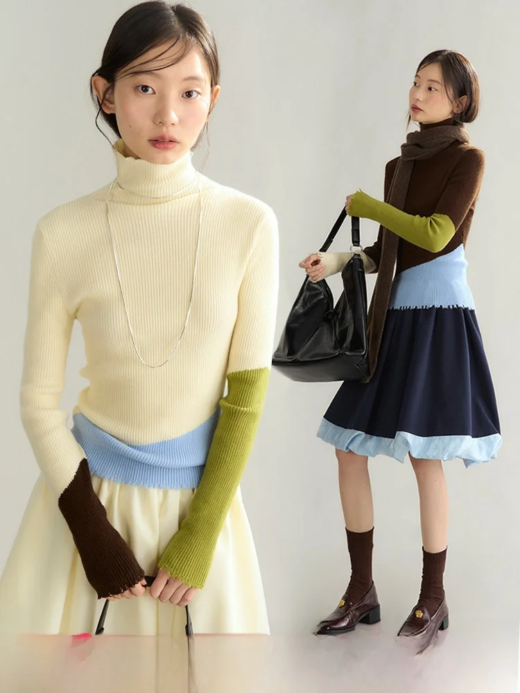 U Are Original Design High Ne Knitted Wool Blend Bot irt Color Blo Hemline Dailycare Faion Women's Long Sve Top
U Are Original Design High Ne Knitted Wool Blend Bot irt Color Blo Hemline Dailycare Faion Women's Long Sve Top