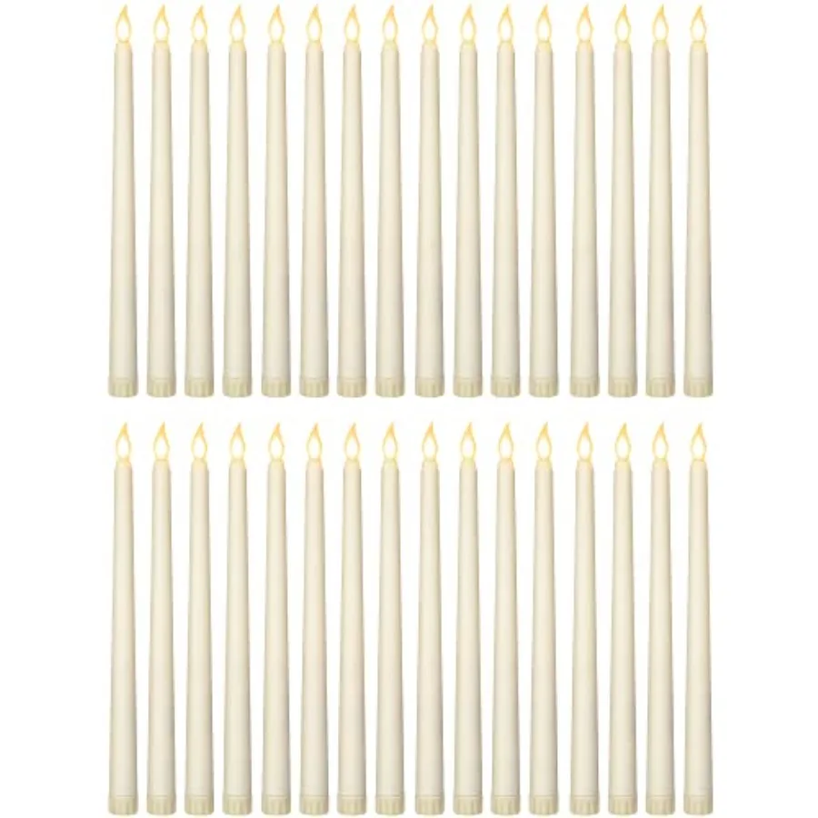 36 Pieces Flameless Taper Candles Flickering Faux LED Battery Operated Electric Fake Candles for Christmas Halloween Birthday W
36 Pieces Flameless Taper Candles Flickering Faux LED Battery Operated Electric Fake Candles for Christmas Halloween Birthday W