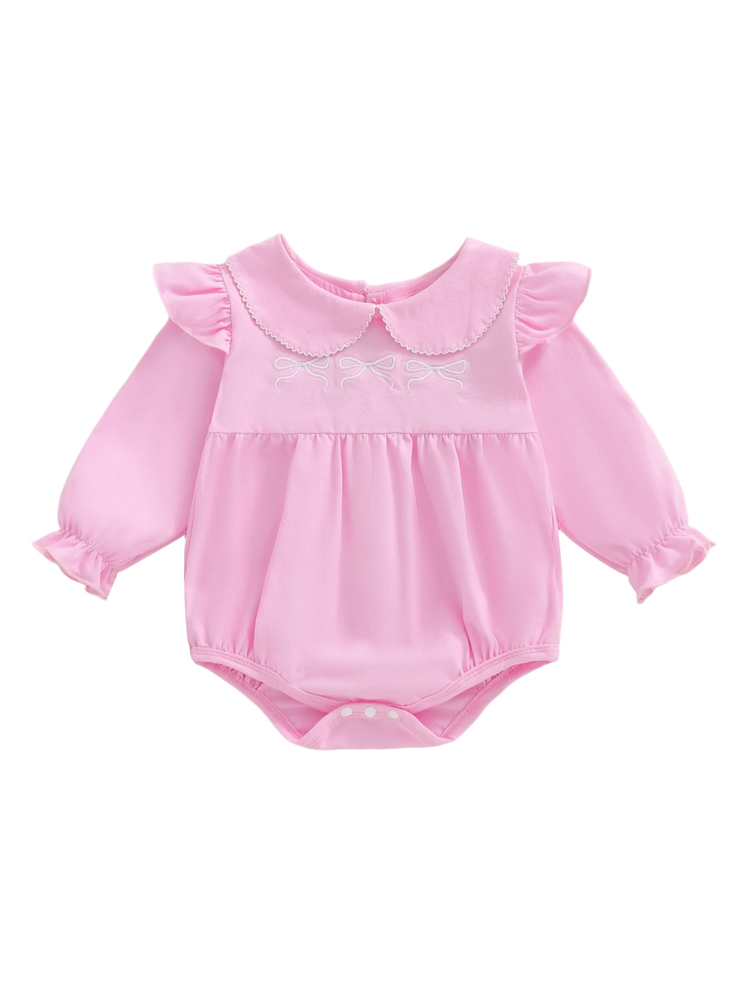 Adorable Baby Girls Floral Print Ruffle Sleeve Romper with Lace Collar for Special Occasions and Everyday Wear
Adorable Baby Girls Floral Print Ruffle Sleeve Romper with Lace Collar for Special Occasions and Everyday Wear