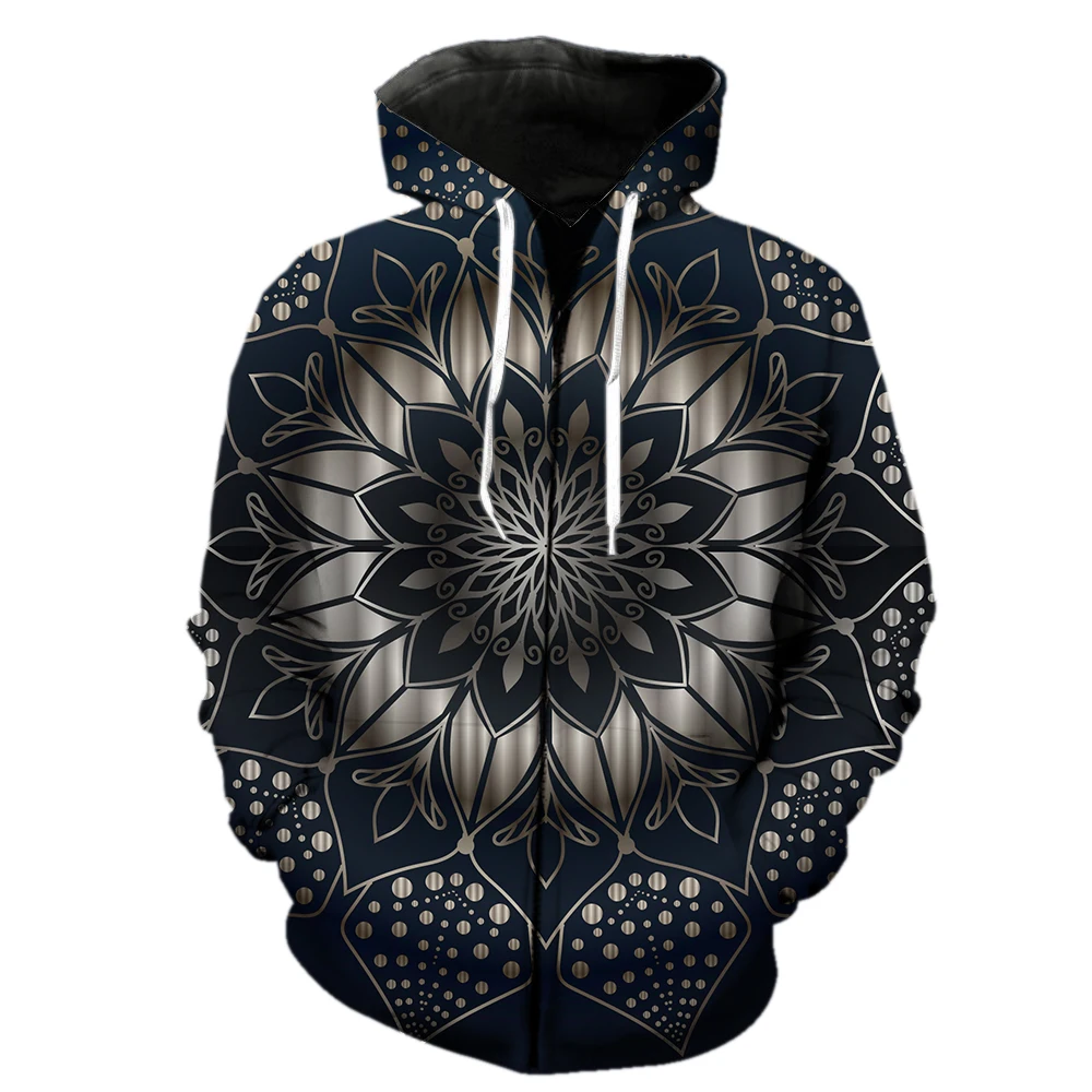 Mandala Men's Zipper Hoodie Spring Fashion 3D Printed Long Sleeve Harajuku Streetwear Funny Sweatshirts Unisex Casual Cool Teens
Mandala Men's Zipper Hoodie Spring Fashion 3D Printed Long Sleeve Harajuku Streetwear Funny Sweatshirts Unisex Casual Cool Teens
