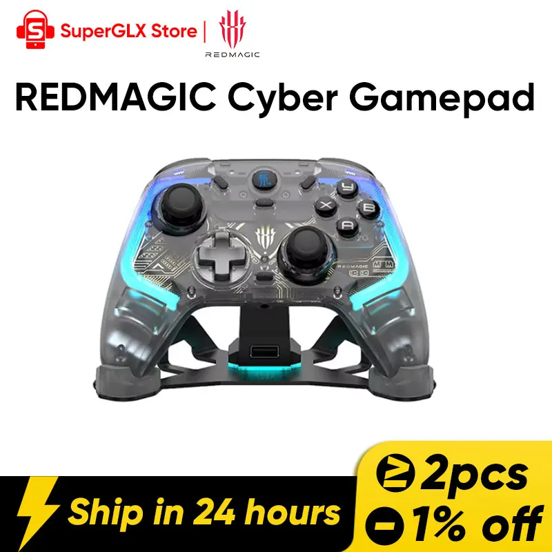 RedMagic Cyber Gamepad RGB Motor Vibration Bluetooth Controller for PC Gamer Black Myth: Wukong IOS Gamepad Android Switch
RedMagic Cyber Gamepad RGB Motor Vibration Bluetooth Controller for PC Gamer Black Myth: Wukong IOS Gamepad Android Switch