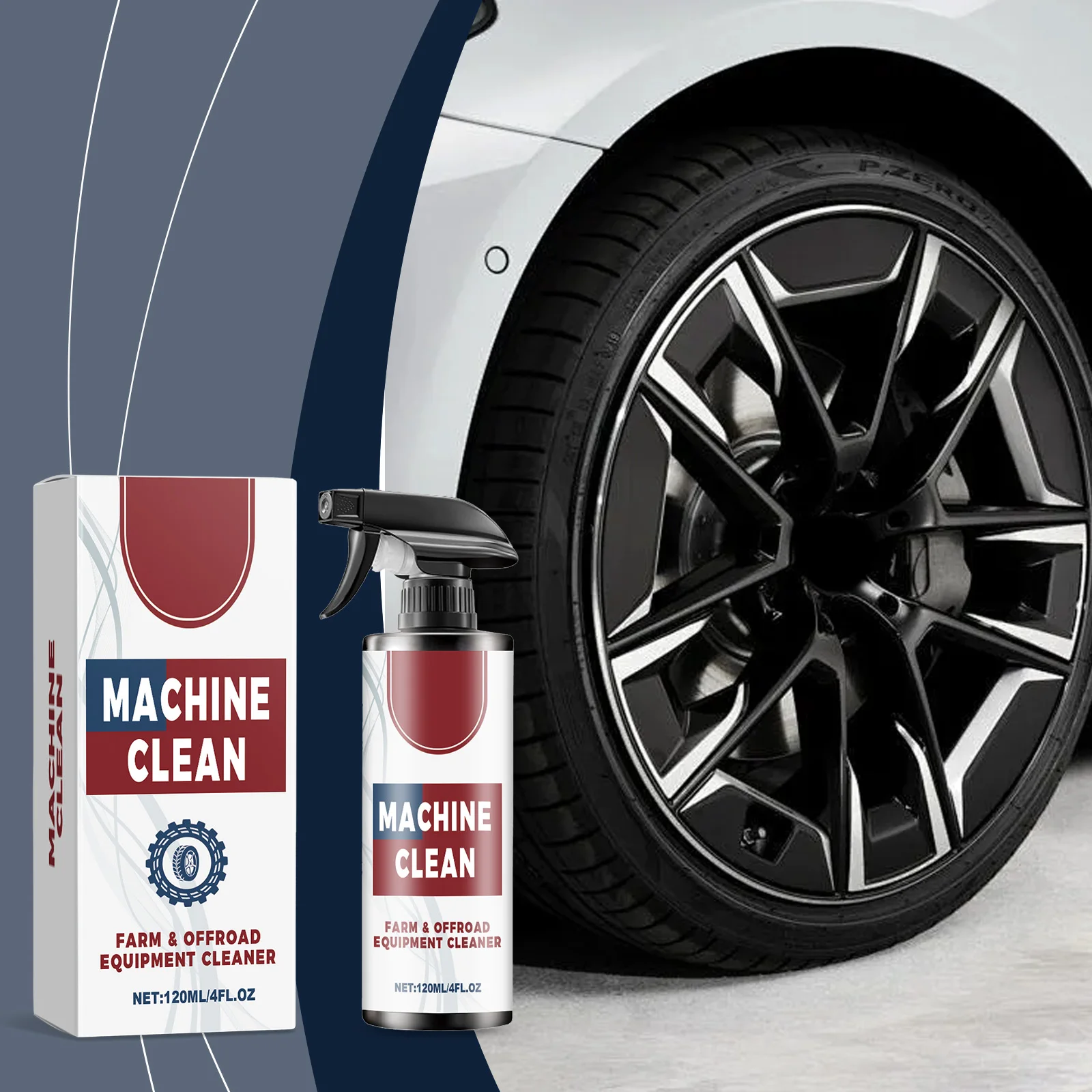 Car Wheel Cleaner Spray Deep Stain Removal Brake Rim Dust & Metal Particles Cleaner Polishing Refurbishing Care Agent 120ml
Car Wheel Cleaner Spray Deep Stain Removal Brake Rim Dust & Metal Particles Cleaner Polishing Refurbishing Care Agent 120ml