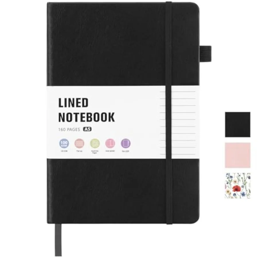 80 Sheets Lined Journal Notebook, 5.7" X 8.3" Hardcover Executive Notebook for Student Worker Women Men, Notepads Journals for
80 Sheets Lined Journal Notebook, 5.7" X 8.3" Hardcover Executive Notebook for Student Worker Women Men, Notepads Journals for