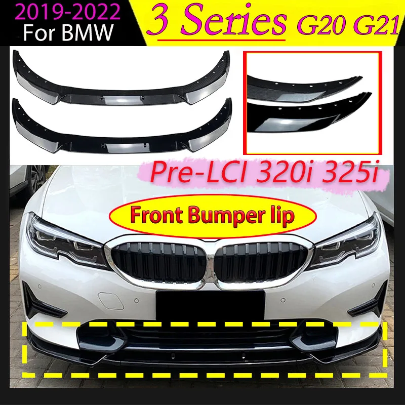 For BMW 3 Series G20 G21 320i 325i 2019-2022 Car Front Bumper Spoiler Lip Chin Splitter Diffuser Blade Protector Body Kit Tuning
For BMW 3 Series G20 G21 320i 325i 2019-2022 Car Front Bumper Spoiler Lip Chin Splitter Diffuser Blade Protector Body Kit Tuning
