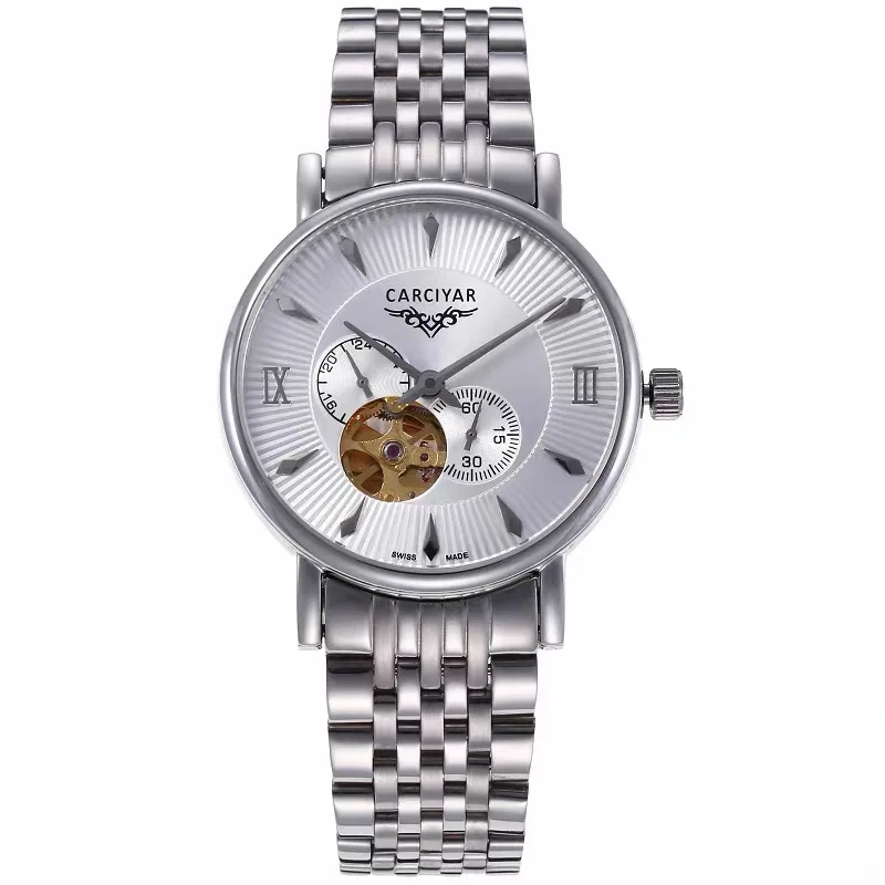 CARCIYAR Men's Automatic Mechanical Watch with Japanese Movement, 904L Stainless Steel, World Time, Ultra-Thin, 40.5 mm
CARCIYAR Men's Automatic Mechanical Watch with Japanese Movement, 904L Stainless Steel, World Time, Ultra-Thin, 40.5 mm