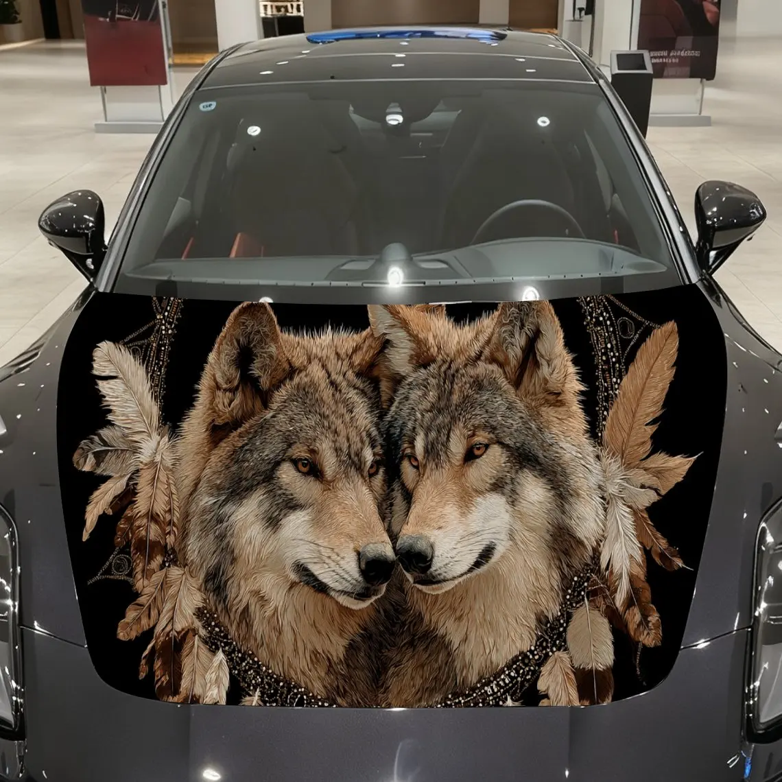 Tribal Wolf Auto Cover Sticker, Waterproof and Self-adhesive Auto Hood Decal, Auto Vinyl Wraps, Cool Car Exterior Decal, Holiday
Tribal Wolf Auto Cover Sticker, Waterproof and Self-adhesive Auto Hood Decal, Auto Vinyl Wraps, Cool Car Exterior Decal, Holiday