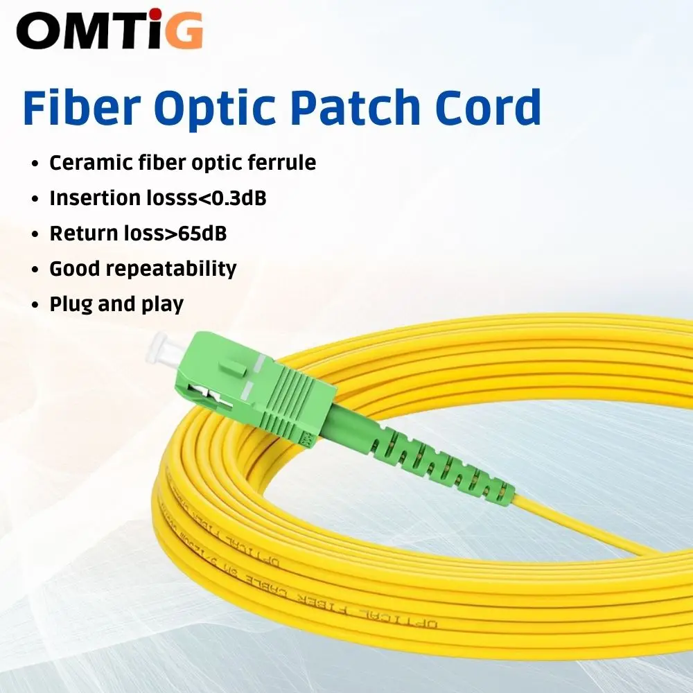 SC/APC-SC/APC-SM Jumper Single Mode Simplex 3mm 1/2/3/5M Fiber Patch Cord Optical Fibra Optica FTTH Free Shipping
SC/APC-SC/APC-SM Jumper Single Mode Simplex 3mm 1/2/3/5M Fiber Patch Cord Optical Fibra Optica FTTH Free Shipping