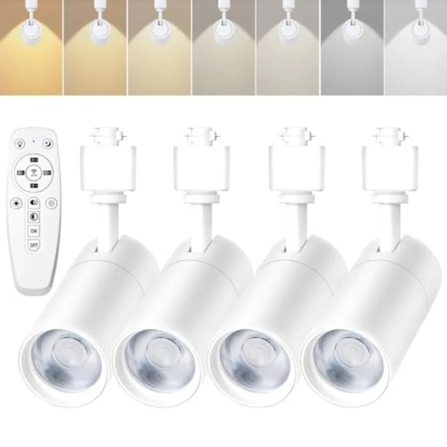 White 20W Track Lighting Heads2700K-6500K Stepless Dimming H Type LED Track Light Heads Dimmable Rail Ceiling Spotlight Fixture
White 20W Track Lighting Heads2700K-6500K Stepless Dimming H Type LED Track Light Heads Dimmable Rail Ceiling Spotlight Fixture