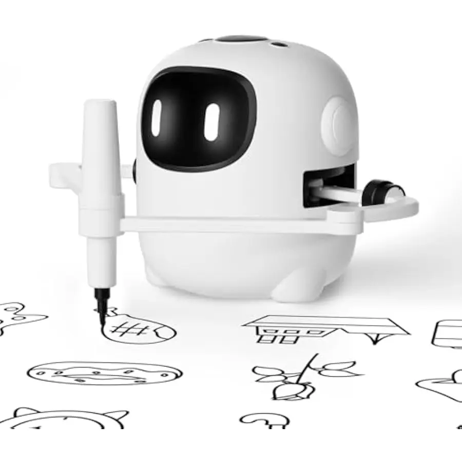 RIVGOT Drawing Robot for Kids with 150 Cards, Voice Interactive Educational Drawing Machine, Montessori Painting Learning Toys f
RIVGOT Drawing Robot for Kids with 150 Cards, Voice Interactive Educational Drawing Machine, Montessori Painting Learning Toys f