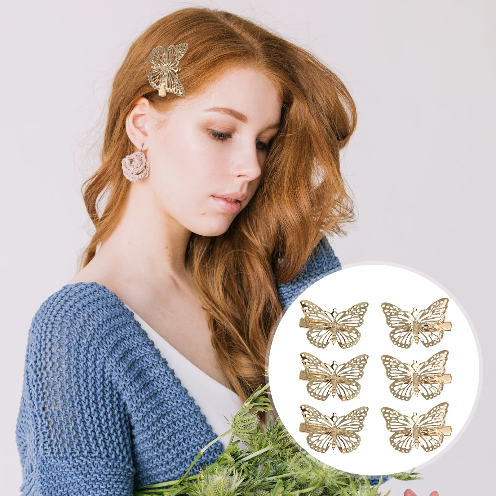 12Pcs Metallic Hollow Butterflies Hairpins Charming Pretty Accessories for Public Events Butterflies Hair Clamp
12Pcs Metallic Hollow Butterflies Hairpins Charming Pretty Accessories for Public Events Butterflies Hair Clamp