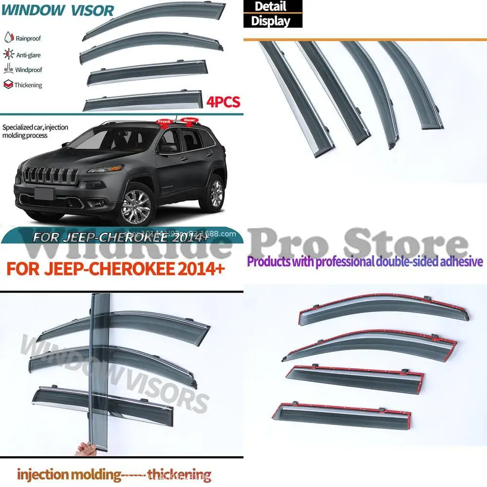 1 set For Jeep Cherokee Window Visor Rain Guard Side Window Sun Shade
1 set For Jeep Cherokee Window Visor Rain Guard Side Window Sun Shade