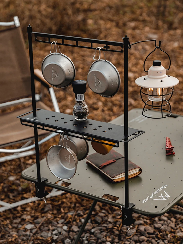Подставка для кемпинга, органайзер для уличных инструментов, съемная настольная подставка для хранения с крючком для фонаря, подвесная стойка для посуды, кастрюль, сковородок и ламп
Подставка для кемпинга, органайзер для уличных инструментов, съемная настольная подставка для хранения с крючком для фонаря, подвесная стойка для посуды, кастрюль, сковородок и ламп