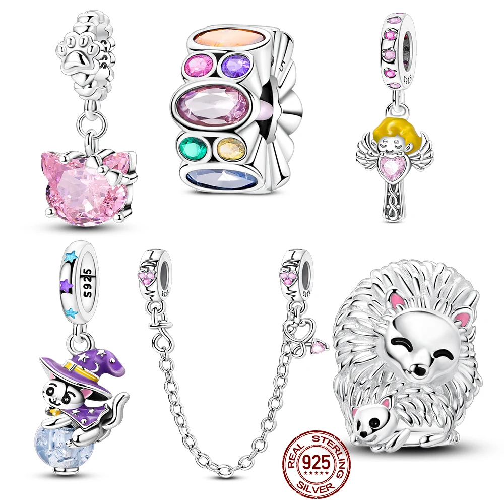 Новый ночник из стерлингового серебра 925 пробы, волшебный кот, подвеска в виде ежа, подвески, ювелирные изделия, подходит для оригинального браслета 925 для женщин, подарок «сделай сам»
Новый ночник из стерлингового серебра 925 пробы, волшебный кот, подвеска в виде ежа, подвески, ювелирные изделия, подходит для оригинального браслета 925 для женщин, подарок «сделай сам»