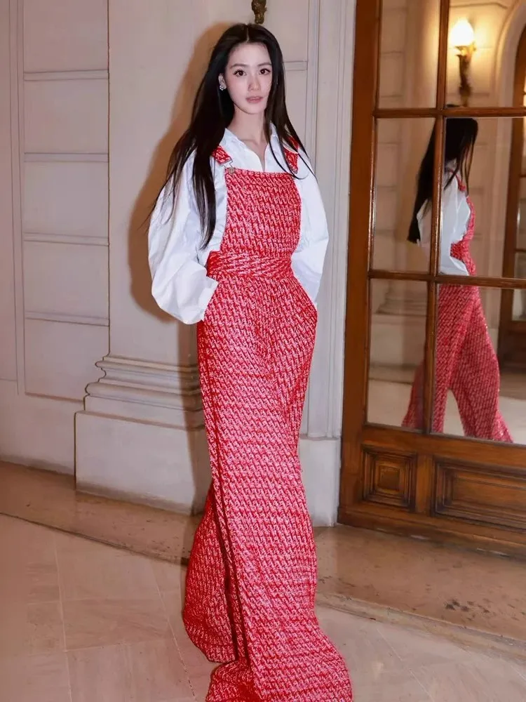 Chic Overalls Red Loose Dopamine Dressing Trendy Casual Wide Leg Women Spring 2026 New Elegant Flattering Versatile Jumpsuit
Chic Overalls Red Loose Dopamine Dressing Trendy Casual Wide Leg Women Spring 2026 New Elegant Flattering Versatile Jumpsuit