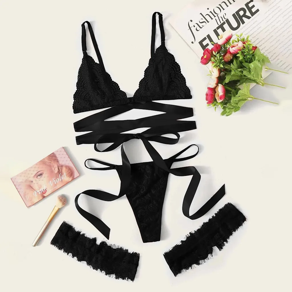 Erotic Embroidery Lace Babydoll Sensual Sexy Lingerie For Women Underwear Intimate Costume No-Pad Wireless Bra And Panty Set
Erotic Embroidery Lace Babydoll Sensual Sexy Lingerie For Women Underwear Intimate Costume No-Pad Wireless Bra And Panty Set