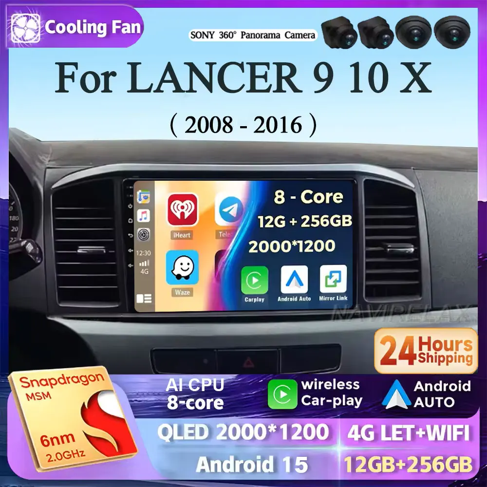 For MITSUBISHI LANCER 9 10 X 2008 2009 2010 2011 - 2016 9Inch Android 15 Car Radio Stereo Audio GPS Player Carplay Auto Screen
For MITSUBISHI LANCER 9 10 X 2008 2009 2010 2011 - 2016 9Inch Android 15 Car Radio Stereo Audio GPS Player Carplay Auto Screen