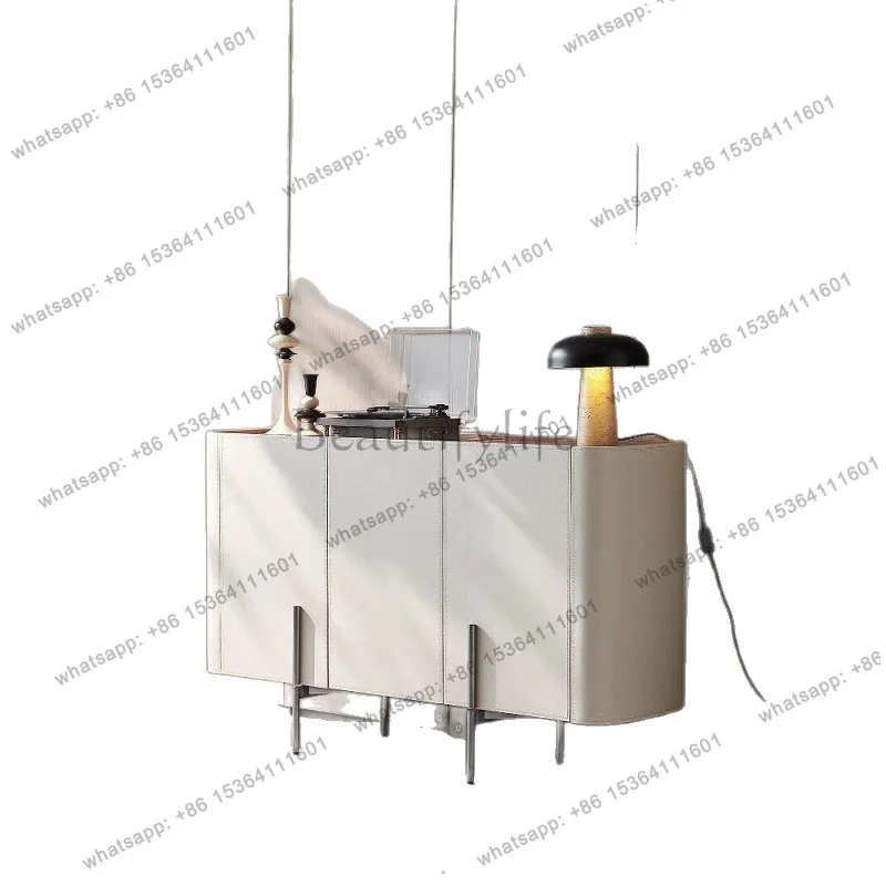 Modern simple saddle leather dining side cabinet integrated foyer partition against the wall household storage entrance cabinet
Modern simple saddle leather dining side cabinet integrated foyer partition against the wall household storage entrance cabinet
