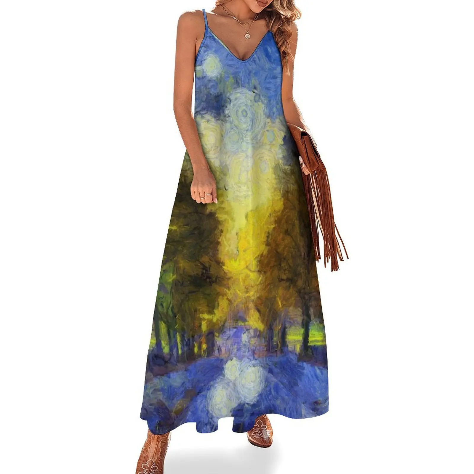 Greenwich Park Van Gogh Sleeveless Dress Women's clothing prom dresses 2025 dresses for official occasions Dress
Greenwich Park Van Gogh Sleeveless Dress Women's clothing prom dresses 2025 dresses for official occasions Dress