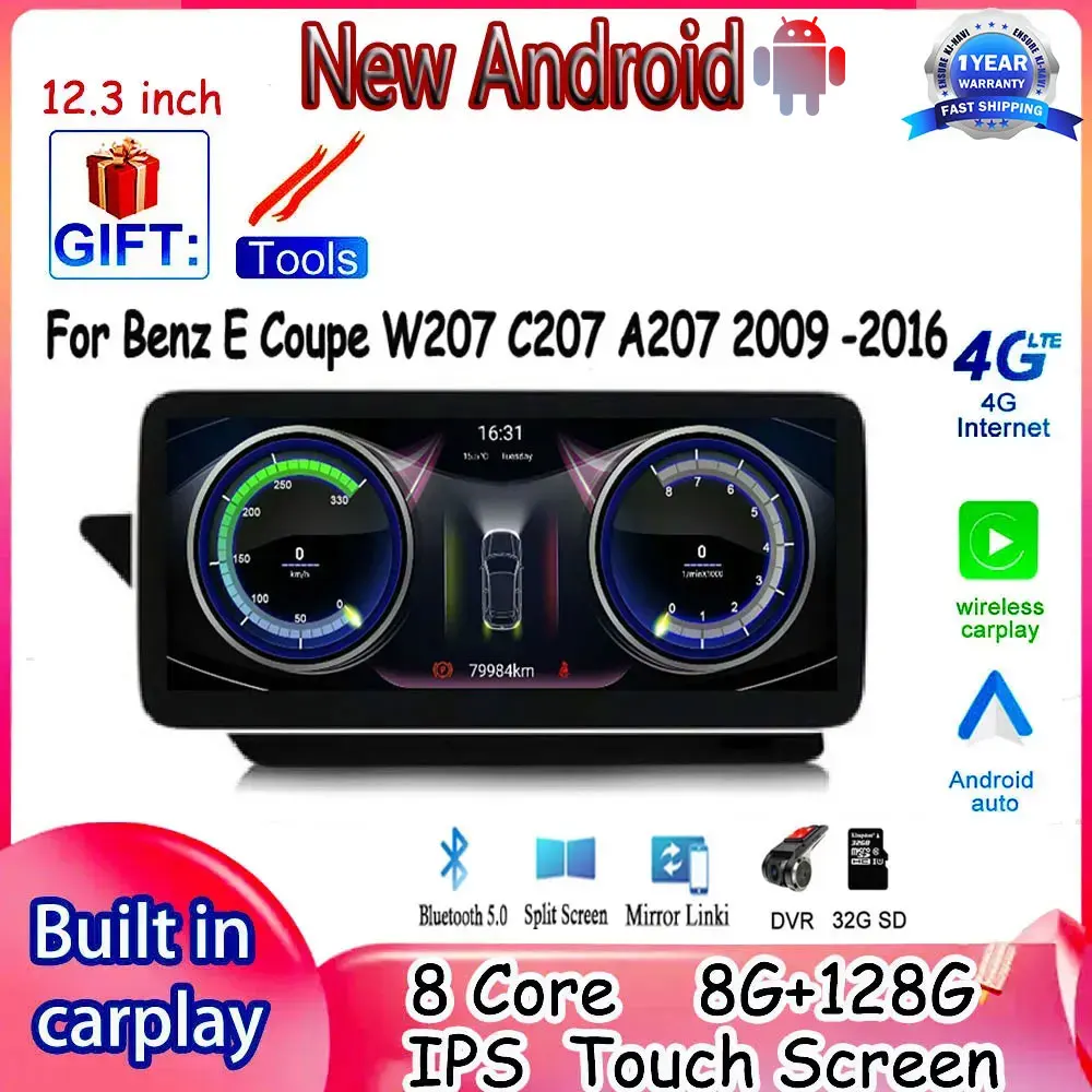12,3 "для Mercedes Benz E Coupe W207 C207 A207 2009-2016 Android 14 GPS-навигация Автомобильный радиоприемник Аудио Мультимедийный плеер CarPlay
12,3 "для Mercedes Benz E Coupe W207 C207 A207 2009-2016 Android 14 GPS-навигация Автомобильный радиоприемник Аудио Мультимедийный плеер CarPlay