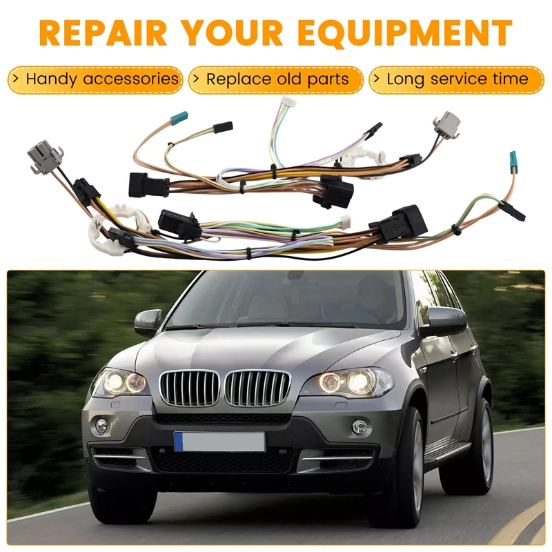 For BMW X5 E70 2007-2013 Car Front Left & Right Headlight Wiring Harness Internal Cable With AFS
For BMW X5 E70 2007-2013 Car Front Left & Right Headlight Wiring Harness Internal Cable With AFS