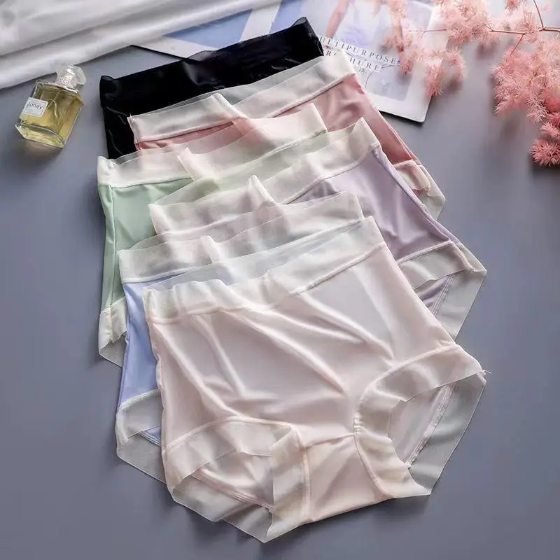 Ultra-Lightweight High-Waist Ice Silk Women's Underwear Breathable Sl Panties Large Size e Pants Comfortable Sum...
Ultra-Lightweight High-Waist Ice Silk Women's Underwear Breathable Sl Panties Large Size e Pants Comfortable Sum...