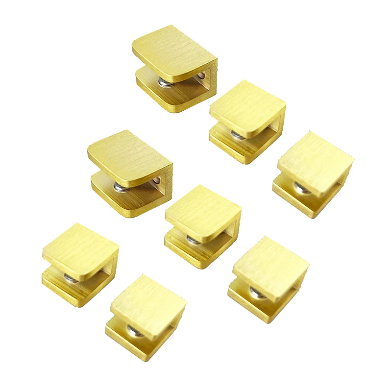 Brand New 8PCS Solid Brass Glass Clamps Brushed Gold Bathroom Shelf Support Brackets No Drilling for 5-12mm Thickness Glass
Brand New 8PCS Solid Brass Glass Clamps Brushed Gold Bathroom Shelf Support Brackets No Drilling for 5-12mm Thickness Glass