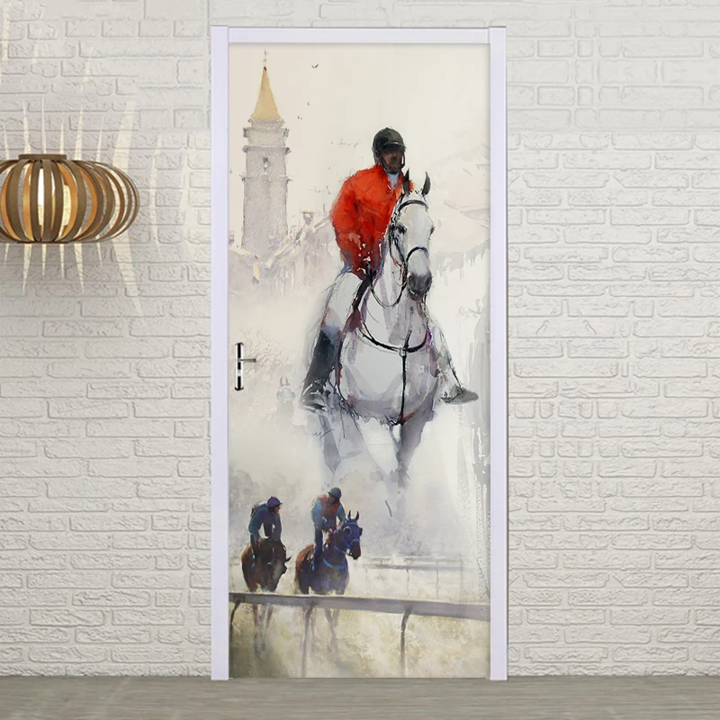 PVC Self-Adhesive Waterproof Door Sticker Hand Drawn Abstract Equestrian Figures Mural Living Room Restaurant Door Decor Sticker
PVC Self-Adhesive Waterproof Door Sticker Hand Drawn Abstract Equestrian Figures Mural Living Room Restaurant Door Decor Sticker