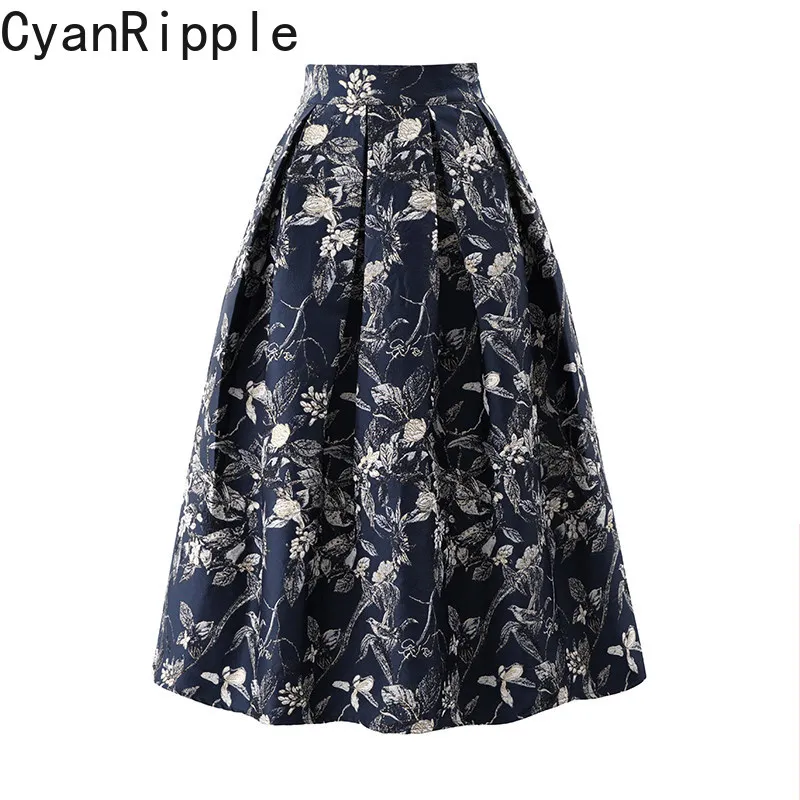 High Quality New Spring Summer Original Vintage Jacquard Embroidery Mid-calf A-line Skirt High Waist Elegant Women Puff Skirts
High Quality New Spring Summer Original Vintage Jacquard Embroidery Mid-calf A-line Skirt High Waist Elegant Women Puff Skirts