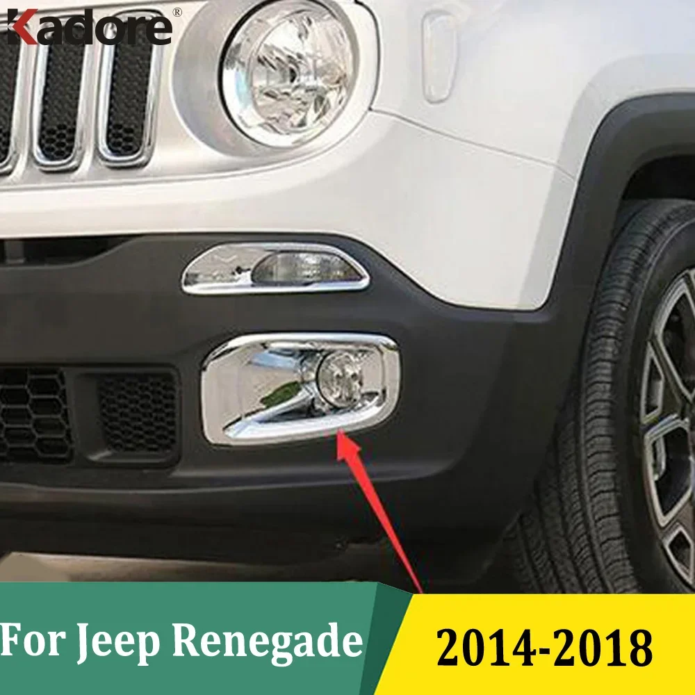 For Jeep Renegade 2014 2015 2016 2017 2018 ABS Chrome Front Foglights Cover Fog Light Lamp Trim Frame Car Protect Accessories
For Jeep Renegade 2014 2015 2016 2017 2018 ABS Chrome Front Foglights Cover Fog Light Lamp Trim Frame Car Protect Accessories